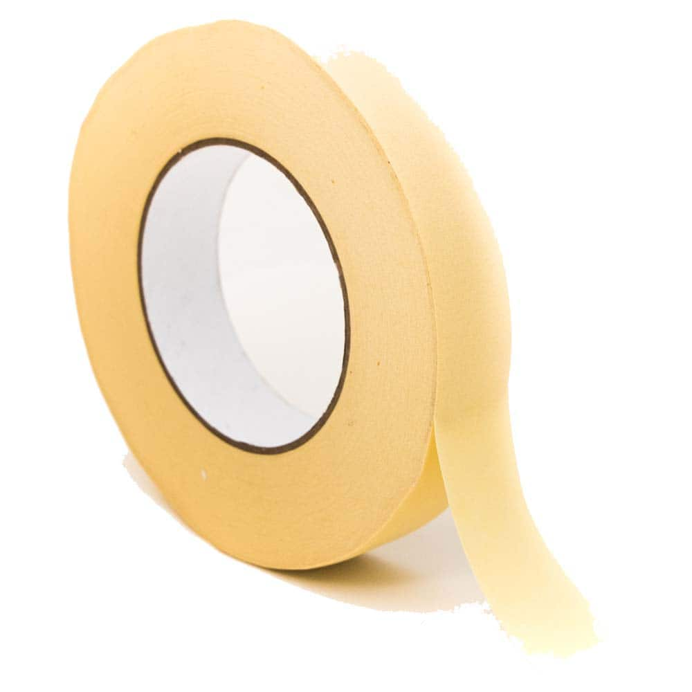 Bertech - Masking & Painters Tape; Tape Type: High Temperature Masking Tape ; Material Type: Crepe Paper ; Width (Inch): 0.39 ; Width (mm): 10.00 ; Length (Feet): 180.000 ; Length (yd): 60.00 - Exact Industrial Supply