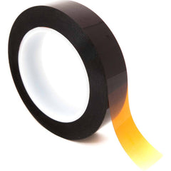 Bertech - Film Tape; Material Type: Polyimide ; Thickness (mil): 6.5000 ; Color: Amber ; Adhesive Material: Silicone ; Width (Inch): 13/16 ; Length (Feet): 108.000 - Exact Industrial Supply