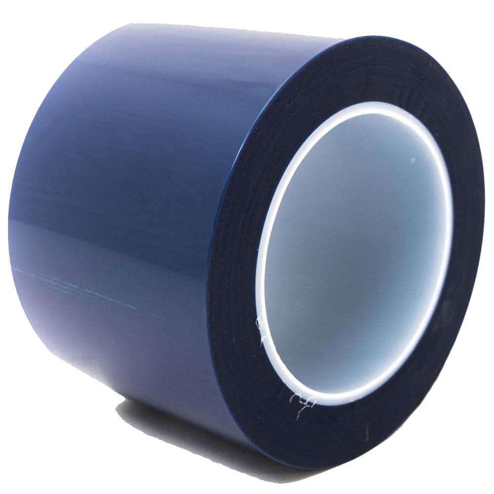 Bertech - Masking & Painters Tape; Tape Type: High Temperature Masking Tape ; Material Type: Polyester Film ; Width (Inch): 8 ; Length (Feet): 216.000 ; Length (yd): 72.00 ; Color: Blue - Exact Industrial Supply