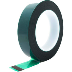 Bertech - Masking & Painters Tape; Tape Type: High Temperature Masking Tape ; Material Type: Polyester Film ; Width (Inch): 15/16 ; Length (Feet): 216.000 ; Length (yd): 72.00 ; Color: Green - Exact Industrial Supply