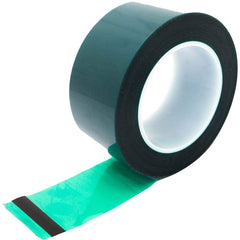 Bertech - Masking & Painters Tape; Tape Type: High Temperature Masking Tape ; Material Type: Polyester Film ; Width (Inch): 2-3/4 ; Length (Feet): 216.000 ; Length (yd): 72.00 ; Color: Green - Exact Industrial Supply