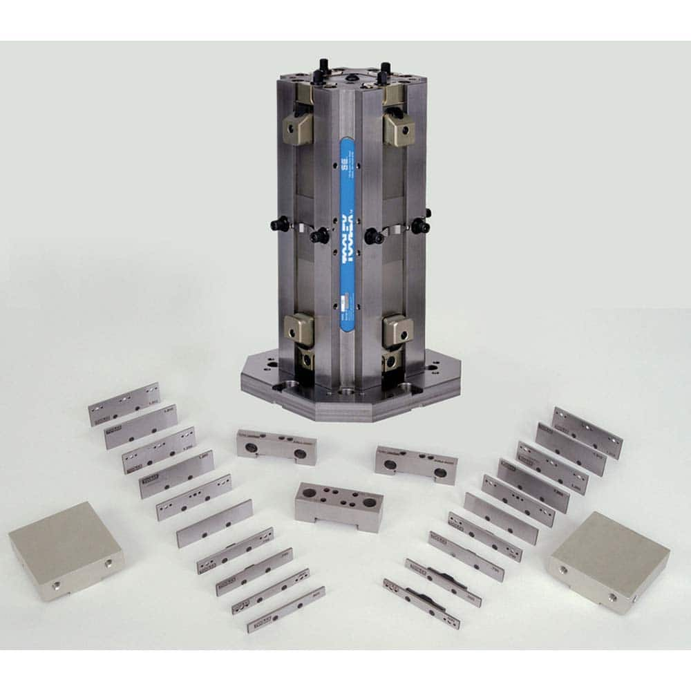 TE-CO - Machine Vises; Jaw Width (Inch): 20.5 ; Jaw Opening Capacity (Inch): 4 ; Orientation Type: Horizontal ; Number of Stations: 8 ; Base Motion Type: Stationary ; Operation Type: Manual - Exact Industrial Supply