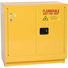 Eagle - Safety Cabinets Hazardous Chemical Type: Flammable and Combustible Liquids Color: Yellow - Best Tool & Supply