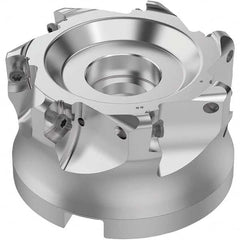 Seco - Indexable High-Feed Face Mills Cutting Diameter (mm): 84.00 Maximum Depth of Cut (mm): 1.80 - Best Tool & Supply