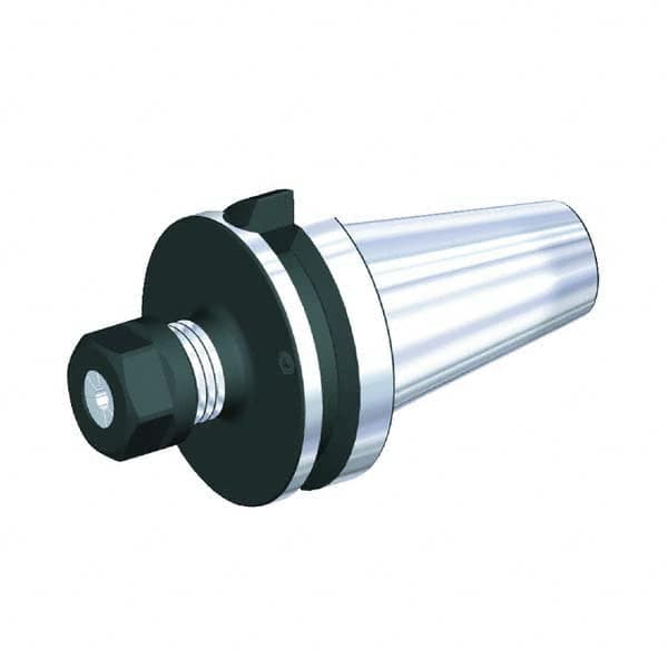 Collet Chuck: 1 to 13 mm Capacity, ER Collet, Taper Shank 100 mm Projection, Balanced to 20,000 RPM, Through Coolant