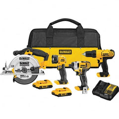 DeWALT - Cordless Tool Combination Kits Voltage: 20 Tools: 1/2" Drill/Driver; 6-1/2" Circular Saw; LED Worklight - Best Tool & Supply