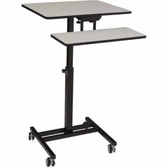 National Public Seating - Mobile Work Centers Type: Desktop Sit-Stand Workstation Load Capacity (Lb.): 75 - Best Tool & Supply