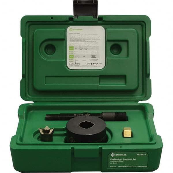 Greenlee - Punch & Driver Kits Tool Type: Knockout Set Punch Shape: Round - Best Tool & Supply