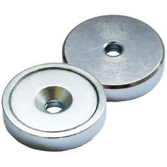 Eclipse - Rare Earth Pot Magnets Rare Earth Metal Type: Neodymium Rare Earth Diameter (Inch): 1.6094 - Best Tool & Supply