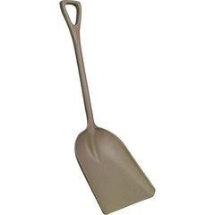 Remco - 17" High x 14" Wide Square Plastic Shovel - 42" Long Plastic D-Grip Handle, No Step - Best Tool & Supply