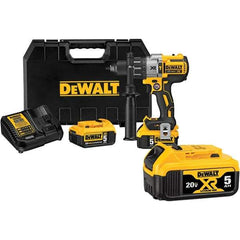 DeWALT - 20 Volt 1/2" Keyless Chuck Cordless Hammer Drill - 0 to 38,250 BPM, 0 to 2,000 RPM, Reversible - Best Tool & Supply