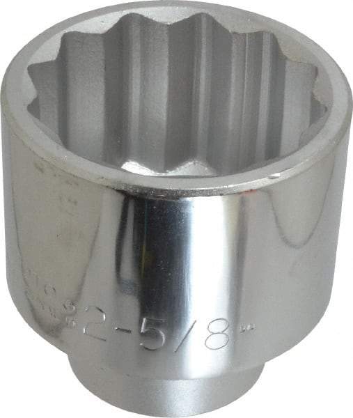 Proto - 2-5/8", 1" Drive, Standard Hand Socket - 12 Points, 4-1/8" OAL - Best Tool & Supply