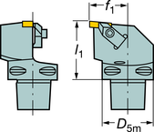 C5-TLEL-35060-3 Capto® and SL Turning Holder - Best Tool & Supply