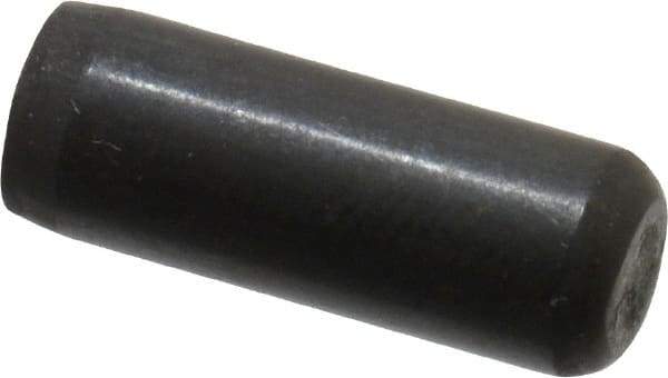 Holo-Krome - 3/16" Diam x 1/2" Pin Length 4000 Alloy Steel Oversized Dowel Pin - Black Luster Finish, C 47-58 & C 60 (Surface) Hardness, 1 Beveled & 1 Rounded End - Best Tool & Supply