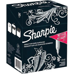 Sharpie - Markers & Paintsticks Type: Permanent Color: Metallic Silver - Best Tool & Supply