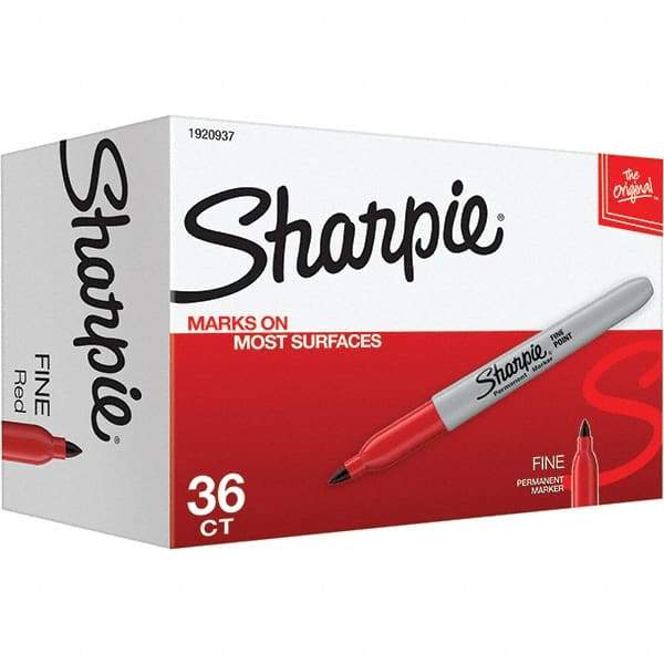 Sharpie - Markers & Paintsticks Type: Permanent Color: Red - Best Tool & Supply