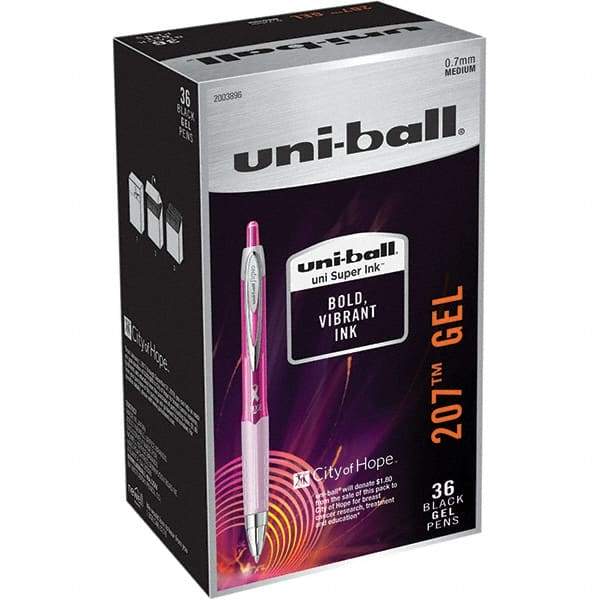 Uni-Ball - Pens & Pencils Type: Retractable Gel Color: Black - Best Tool & Supply