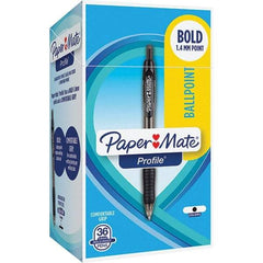 Paper Mate - Pens & Pencils Type: Retractable Gel Color: Black - Best Tool & Supply