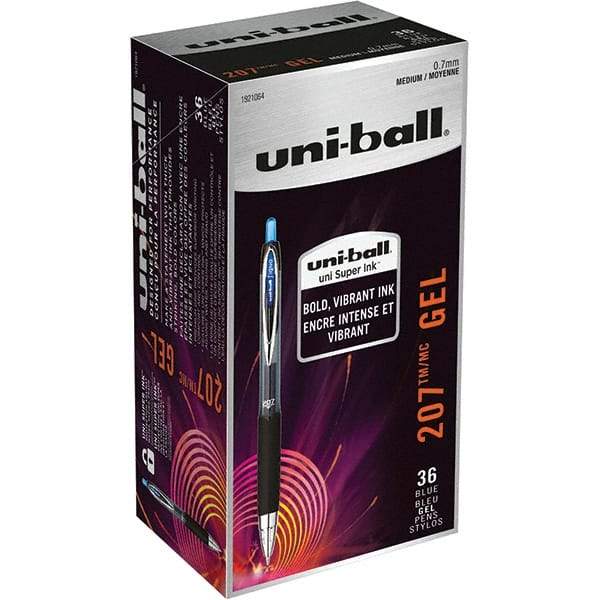 Uni-Ball - Pens & Pencils Type: Retractable Gel Color: Blue - Best Tool & Supply