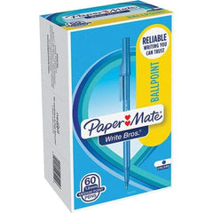 Paper Mate - Pens & Pencils Type: Ballpoint Stick Color: Blue - Best Tool & Supply