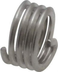 Recoil - #10-32 UNF, 0.19" OAL, Free Running Helical Insert - 4-1/8 Free Coils, Tanged, Stainless Steel, Bright Finish, 1D Insert Length - Best Tool & Supply