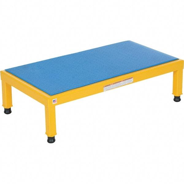 Vestil - 9" High x 19" Wide x 36" Deep, Blue Step Stand - Steel, 500 Lb Capacity - Best Tool & Supply