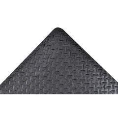 Anti-Fatigue Mat:  60.0000″ Length,  36.0000″ Wide,  1″ Thick,  Vinyl,  Beveled Edge,  Heavy Duty Diamond Plates,  Gray,  Dry