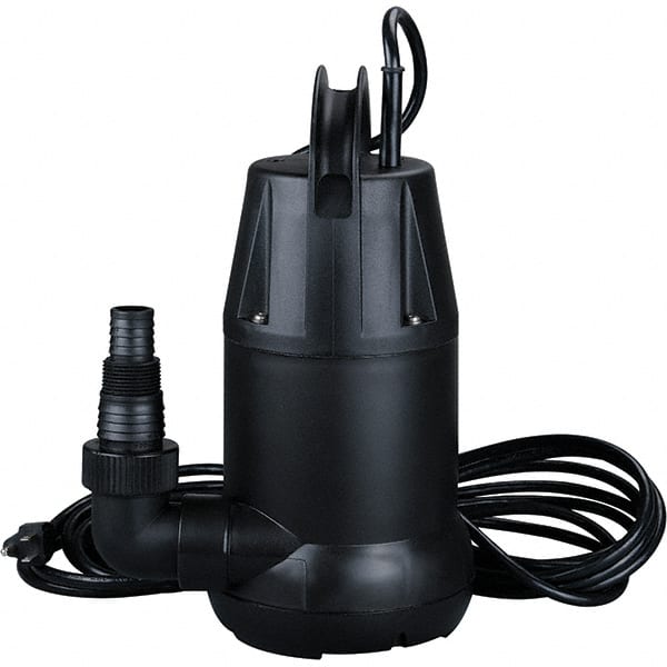 Value Collection - 1/4 hp, 1.5 Amp Rating, 120 (60 Hz) Volt, 60 Hz, Hand Operated Submersible Pump - Best Tool & Supply