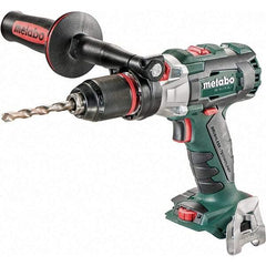 Metabo - 18 Volt 1/16 to 1/2" Keyless Chuck Cordless Hammer Drill - 32300 BPM, 500 to 1,850 RPM, Reversible, Pistol Grip Handle - Best Tool & Supply