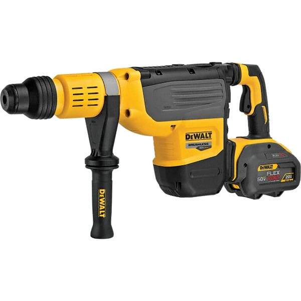 DeWALT - 60 Volt 2" SDS Max Chuck Cordless Rotary Hammer - 2210 BPM, 290 RPM, Reversible - Best Tool & Supply