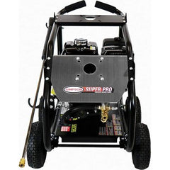 Simpson - Gas, 12 hp, 4,400 psi, 4 GPM, Cold Water Pressure Washer - AAA Triplex, 50' x 3/8" Hose - Best Tool & Supply