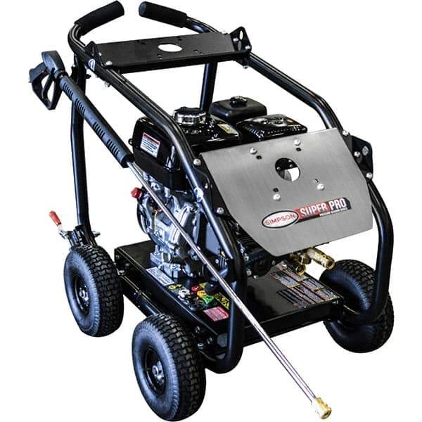 Simpson - Gas, 7.9 hp, 4,000 psi, 3.5 GPM, Cold Water Pressure Washer - AAA Triplex, 50' x 3/8" Hose - Best Tool & Supply