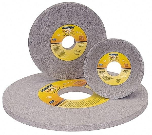 Norton - 10" Diam x 1-1/4" Hole x 1" Thick, K Hardness, 60 Grit Surface Grinding Wheel - Aluminum Oxide, Type 1, Medium Grade, 2,485 Max RPM, Vitrified Bond, No Recess - Best Tool & Supply