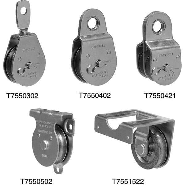 Campbell - Blocks & Pulleys Type: Steel Pulley Rope Type: Fibrous - Best Tool & Supply