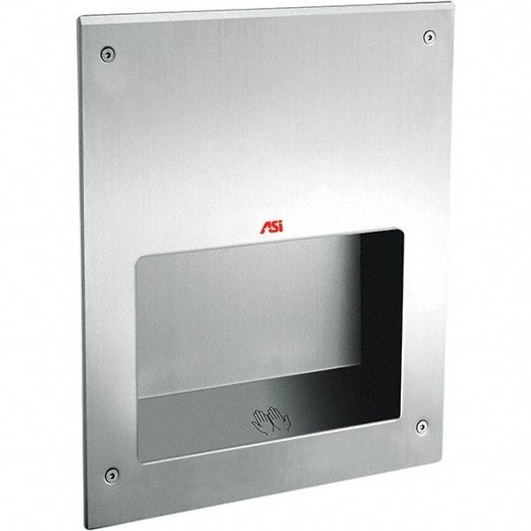 ASI-American Specialties, Inc. - 1000 Watt Satin Stainless Steel Finish Electric Hand Dryer - 208-240 Volts, 5.2 Amps, 12-5/8" Wide x 15-3/4" High x 5-1/2" Deep - Best Tool & Supply