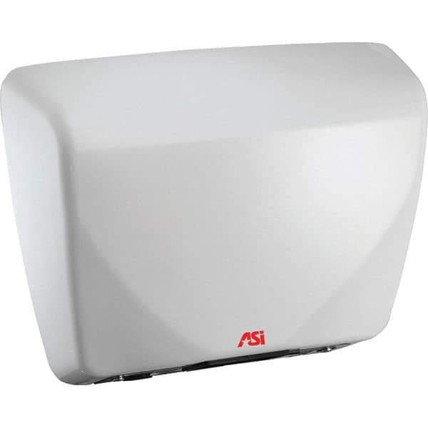 ASI-American Specialties, Inc. - 2200 Watt White Finish Electric Hand Dryer - 100-240 Volts, 18.3 Amps, 15-3/32" Wide x 11-7/32" High x 3-15/16" Deep - Best Tool & Supply