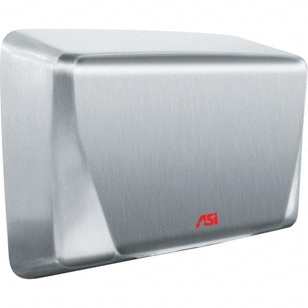 ASI-American Specialties, Inc. - 1000 Watt Satin Stainless Steel Finish Electric Hand Dryer - 277 Volts, 5.2 Amps, 10-5/8" Wide x 8-15/32" High x 4" Deep - Best Tool & Supply