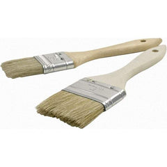 Brush Research Mfg. - 1" Flat Hog General Purpose Paint Brush - 1-5/8" Bristle Length, 6" Wood Beavertail Handle - Best Tool & Supply