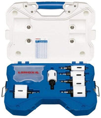 Lenox - 26 Piece, 3/4" to 2-1/2" Saw Diam, Electrician's Hole Saw Kit - Bi-Metal, Includes 6 Hole Saws - Best Tool & Supply