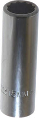 Proto - 3/8" Drive, Deep Hand Socket - 12 Points, 2-3/4" OAL, Chrome Finish - Best Tool & Supply