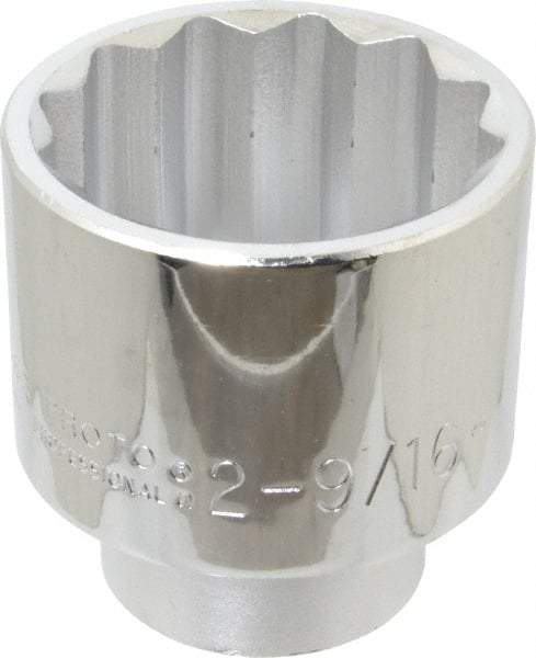 Proto - 2-9/16", 1" Drive, Standard Hand Socket - 12 Points, 4-1/8" OAL - Best Tool & Supply