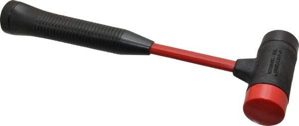 Proto - 7/8 Lb Head 1-1/2" Face Steel Soft Face Hammer with Tips Hammer - 12-1/2" OAL, Fiberglass Handle - Best Tool & Supply