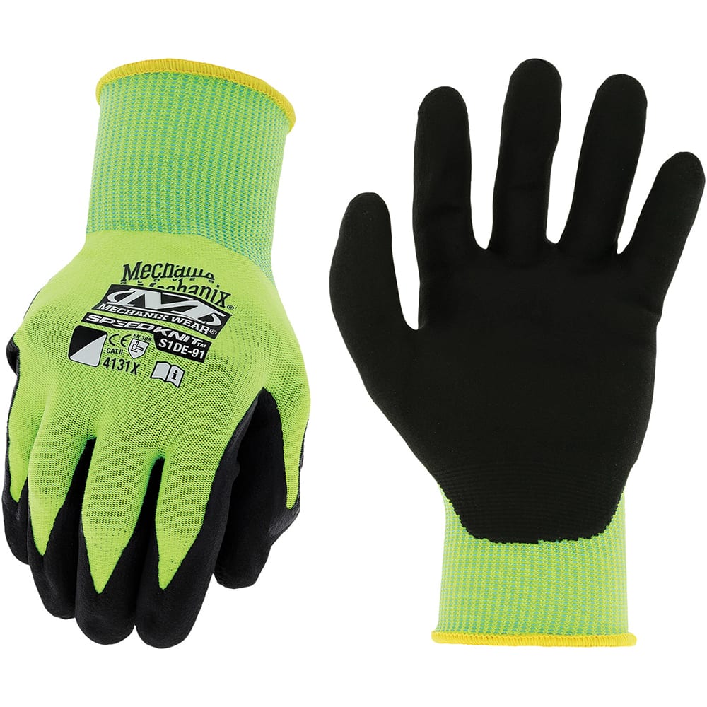 Mechanix Wear - Size 2XL (11) Nitrile Coated Nylon High Visibility Work Gloves - Best Tool & Supply