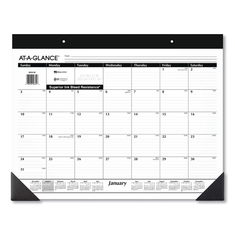 AT-A-GLANCE - Note Pads, Writing Pads & Notebooks Writing Pads & Notebook Type: Desk Pad Size: 22 x 17 - Best Tool & Supply