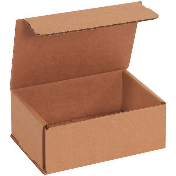 Made in USA - Pack of (50), 4-1/2" Wide x 6-1/2" Long x 2-1/2" High Corrugated Shipping Boxes - Best Tool & Supply