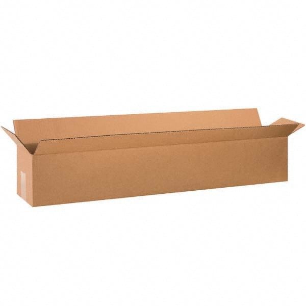 Made in USA - Pack of (5), 10" Wide x 60" Long x 10" High Corrugated Shipping Boxes - Best Tool & Supply