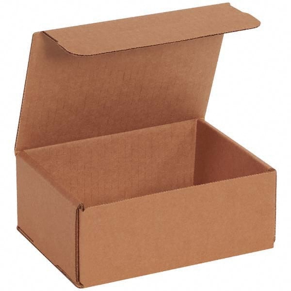 Made in USA - Pack of (50), 4-7/8" Wide x 6-1/2" Long x 2-5/8" High Corrugated Shipping Boxes - Best Tool & Supply