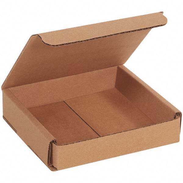 Made in USA - Pack of (50), 5" Wide x 5" Long x 1" High Corrugated Shipping Boxes - Best Tool & Supply