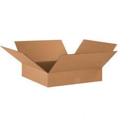 Made in USA - Pack of (25), 18" Wide x 18" Long x 3" High Corrugated Shipping Boxes - Best Tool & Supply