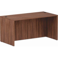 ALERA - Office Desks Type: Straight Front Desk Shell Color: Modern Walnut - Best Tool & Supply